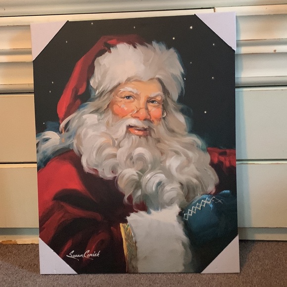 NEW 2024, Dollar General Christmas Santa, Susan Comich, Beautiful Canvas, - Picture 4 of 5